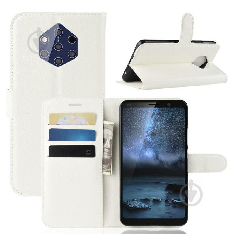 Чохол-книжка Litchie Wallet для Nokia 9 PureView White (arbc6352) - фото 2