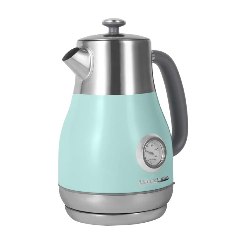 Електрочайник Vintage Cuisine у ретро стилі 2200W 1,6 л М'ятний - фото 8
