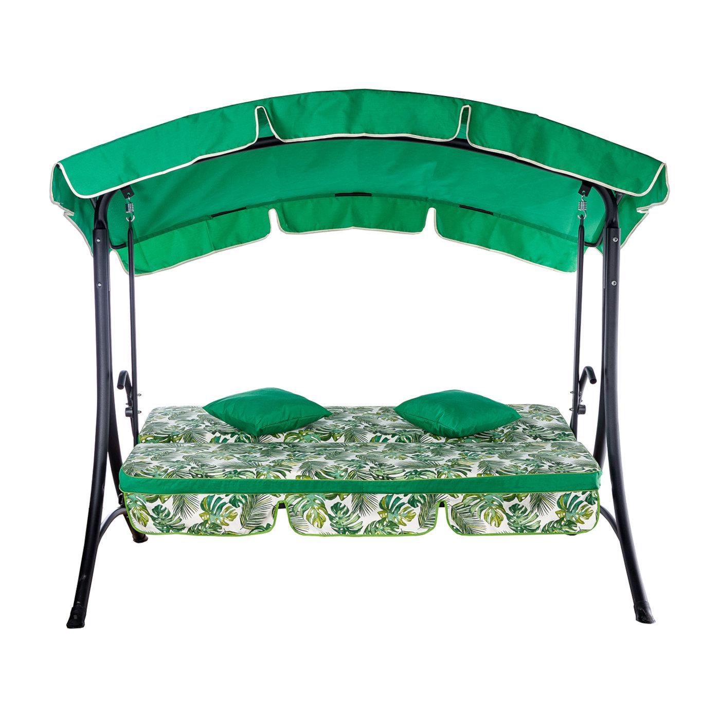 Садова диван-гойдалка Ost-Fran BALI лонета Bahamas verde/тексілк 2314 (3766) - фото 3 Садова диван-гойдалка Ost-Fran BALI лонета Bahamas verde/тексілк 2314 (3766) - фото 3