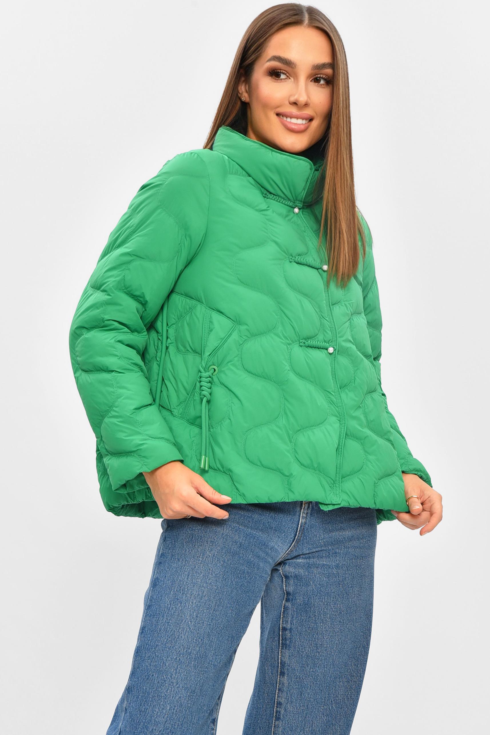 Куртка женская демисезонная XS Зеленый (205797) - фото 2 Куртка женская демисезонная XS Зеленый (205797) - фото 2