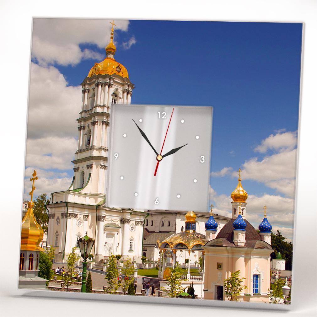 Часы настенные Почаевская Успенская лавра 260x260 мм (C04461)