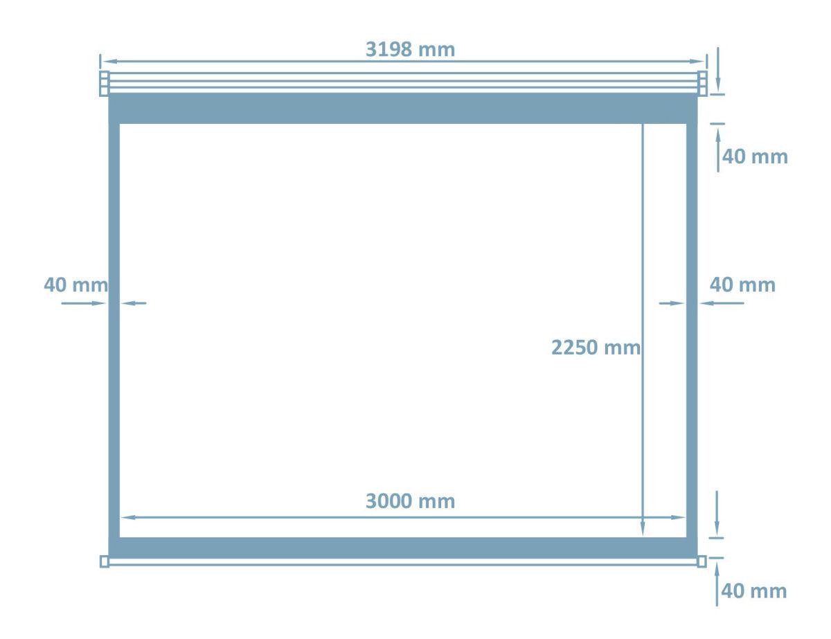 Проекционный экран Walfix 150" (SNM-5) - фото 2 Проекционный экран Walfix 150" (SNM-5) - фото 2