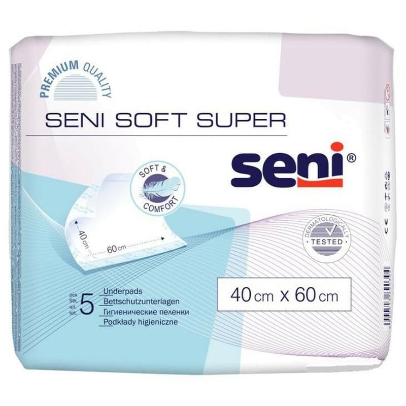 Пеленки Seni Soft Super 40х60 см 5 шт.