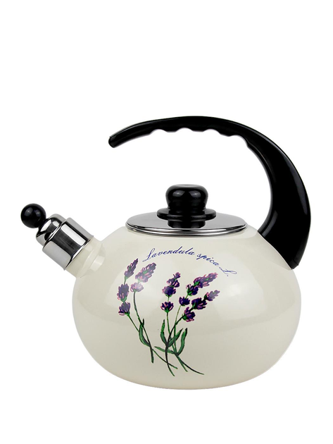 Чайник со свистком Kamille KM-1034 с рисунком из эмалированной стали 2,5 л Белый (150-84-1034) - фото 1 Чайник со свистком Kamille KM-1034 с рисунком из эмалированной стали 2,5 л Белый (150-84-1034) - фото 1