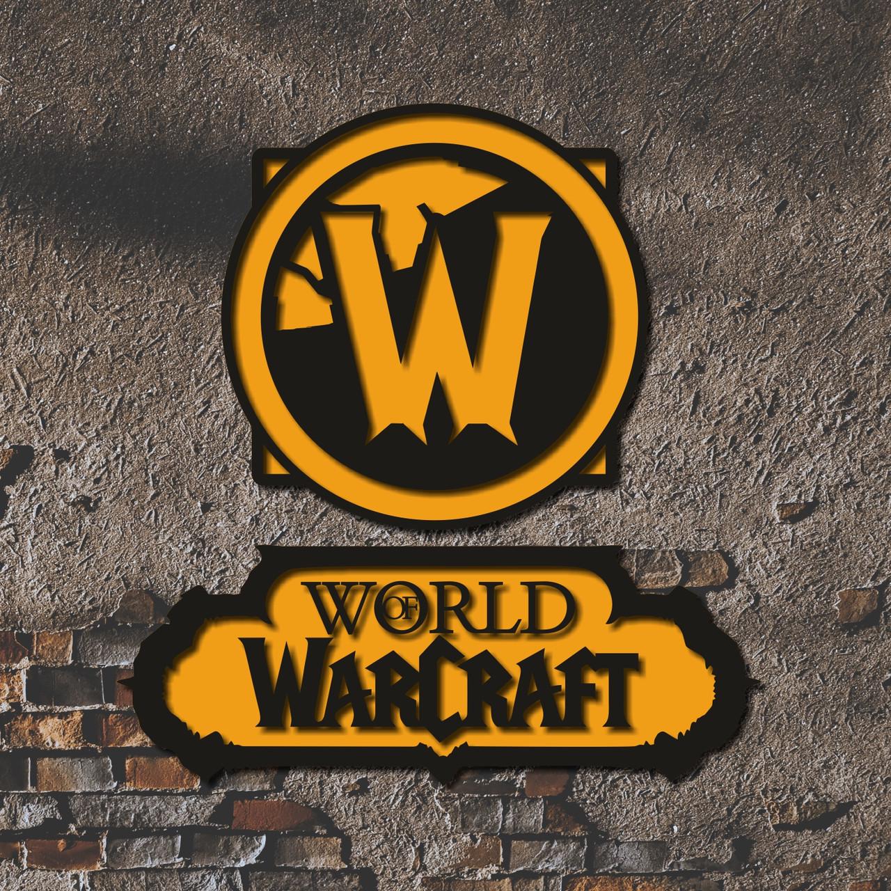 Декор настенный World of Warcraft из дерева