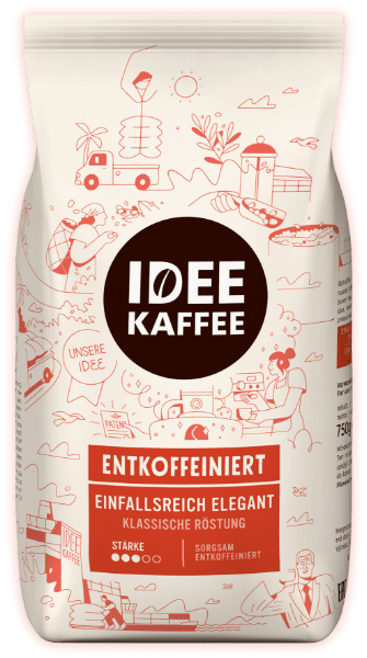 Кофе в зернах Idee Kaffee Entkoffeinert 750 г (2076257839)