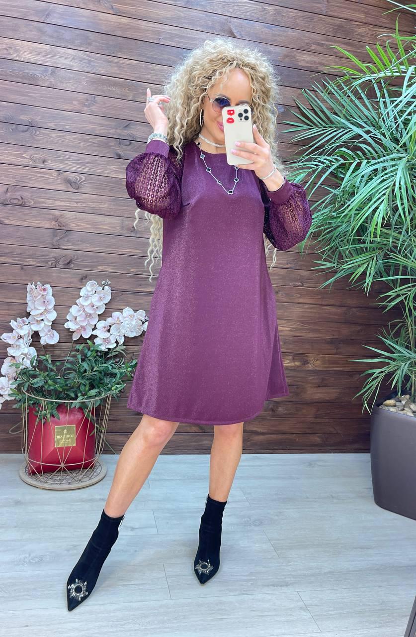 Сукня Ліла р. 52 Фіолетовий (1112-ди) - фото 5 Сукня Ліла р. 52 Фіолетовий (1112-ди) - фото 5