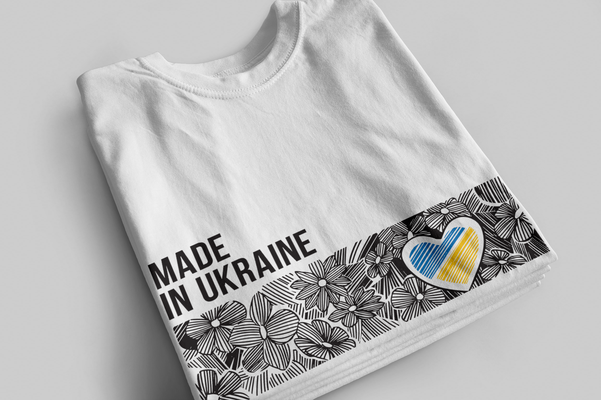 Футболка мужская патриотическая Ufree с принтом Квітуча Україна-made in Ukraine XXL Белый (20047-1-XXL) - фото 5