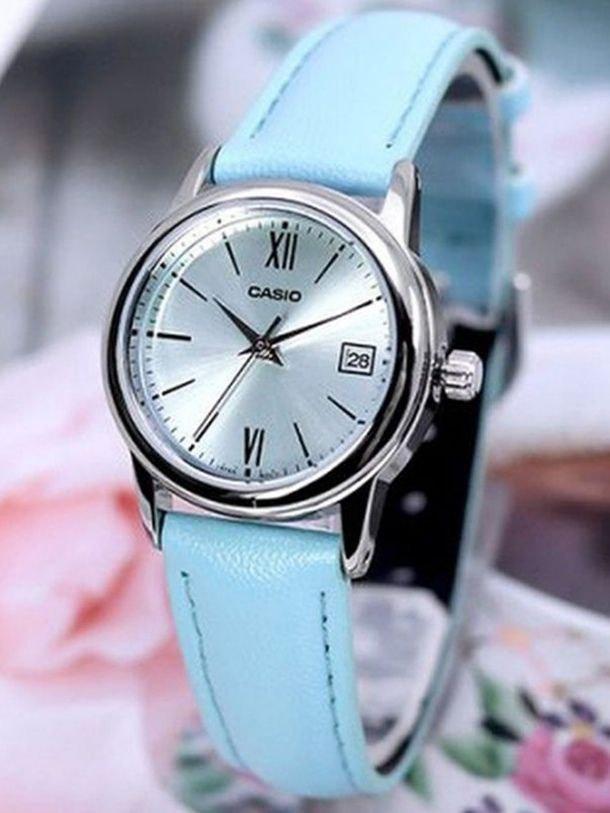 Наручные часы женские Casio LTP-V002L-2B3 Timeless Collection Lady Timeless Collection Голубой (2928779106)