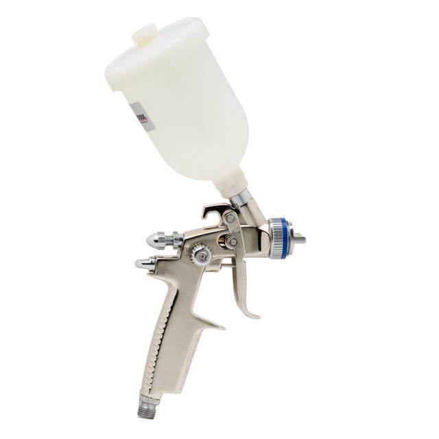 Краскопульт пневматический Intertool PT-0128 HVLP II MINI профессиональный форсунка 0,8 мм верхний пластиковый бачок 250 мл 2-2,5 бар (1649555760) - фото 4 Краскопульт пневматический Intertool PT-0128 HVLP II MINI профессиональный форсунка 0,8 мм верхний пластиковый бачок 250 мл 2-2,5 бар (1649555760) - фото 4