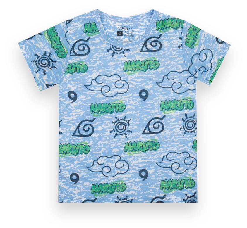 Футболка дитяча бавовняна для хлопчика Mareks Кіко-2 140 см Блакитний (70013)