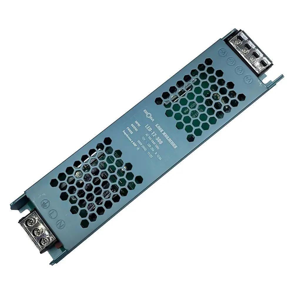 Блок живлення Biom DC12 металевий вузький 300W 25А (LED-12-300/27774200)