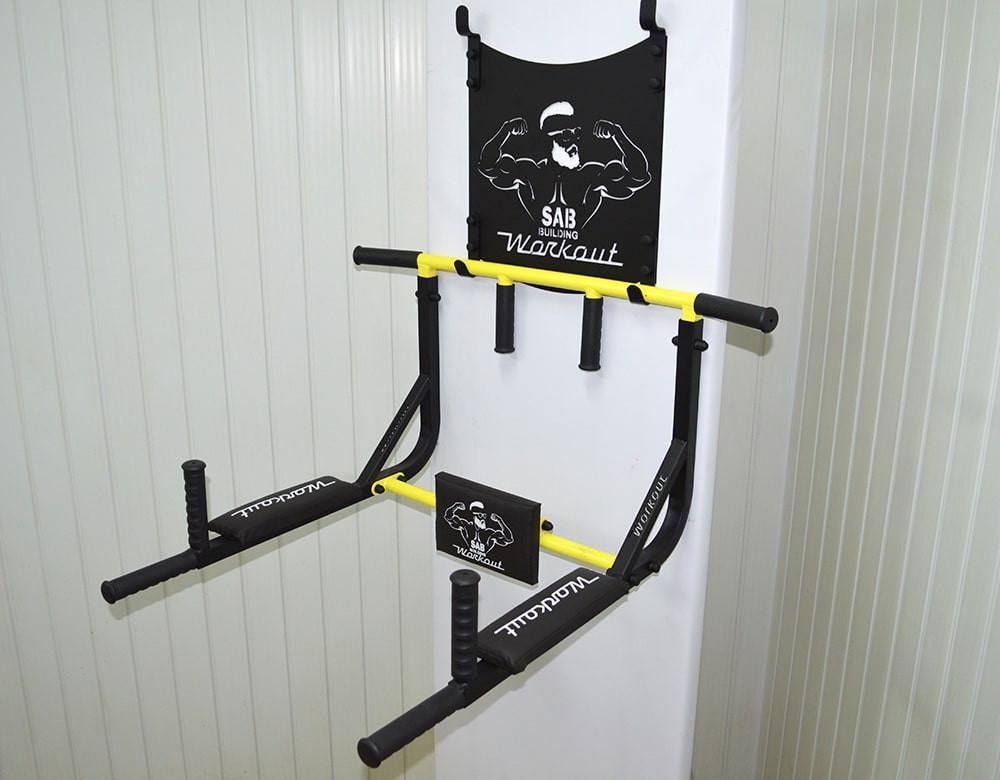 Турник-брусья SAB Workout WО настенный разборной c рамкой и адаптивной спинкой для пресса (0039) - фото 4 Турник-брусья SAB Workout WО настенный разборной c рамкой и адаптивной спинкой для пресса (0039) - фото 4