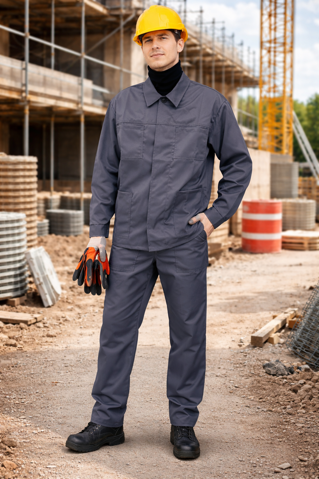 Костюм рабочая спецодежда куртка и штаны р. 48-50 (33385070)