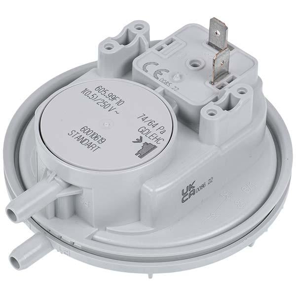 Реле давления воздуха прессостат Huba Control 74/64 Па для газового котла Bosch/Buderus 87186456530 (00000055580)