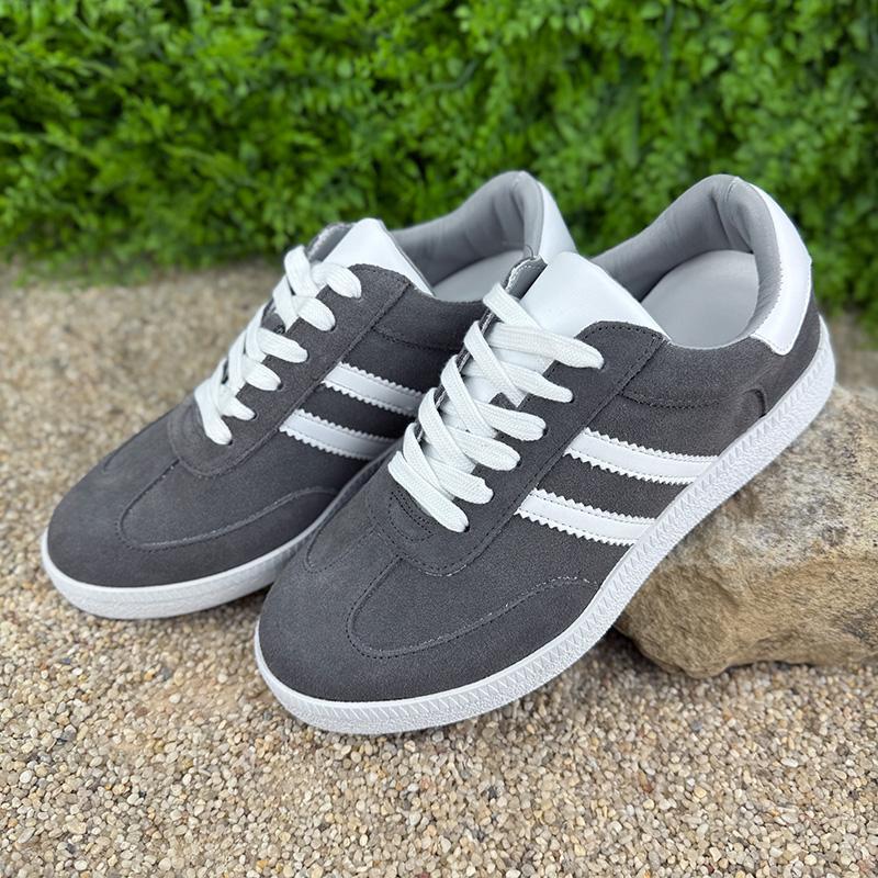 Кеди жіночі замшеві Е-008009-6 p. 38 24,5 см Сірий (110316433) - фото 2 Кеди жіночі замшеві Е-008009-6 p. 38 24,5 см Сірий (110316433) - фото 2