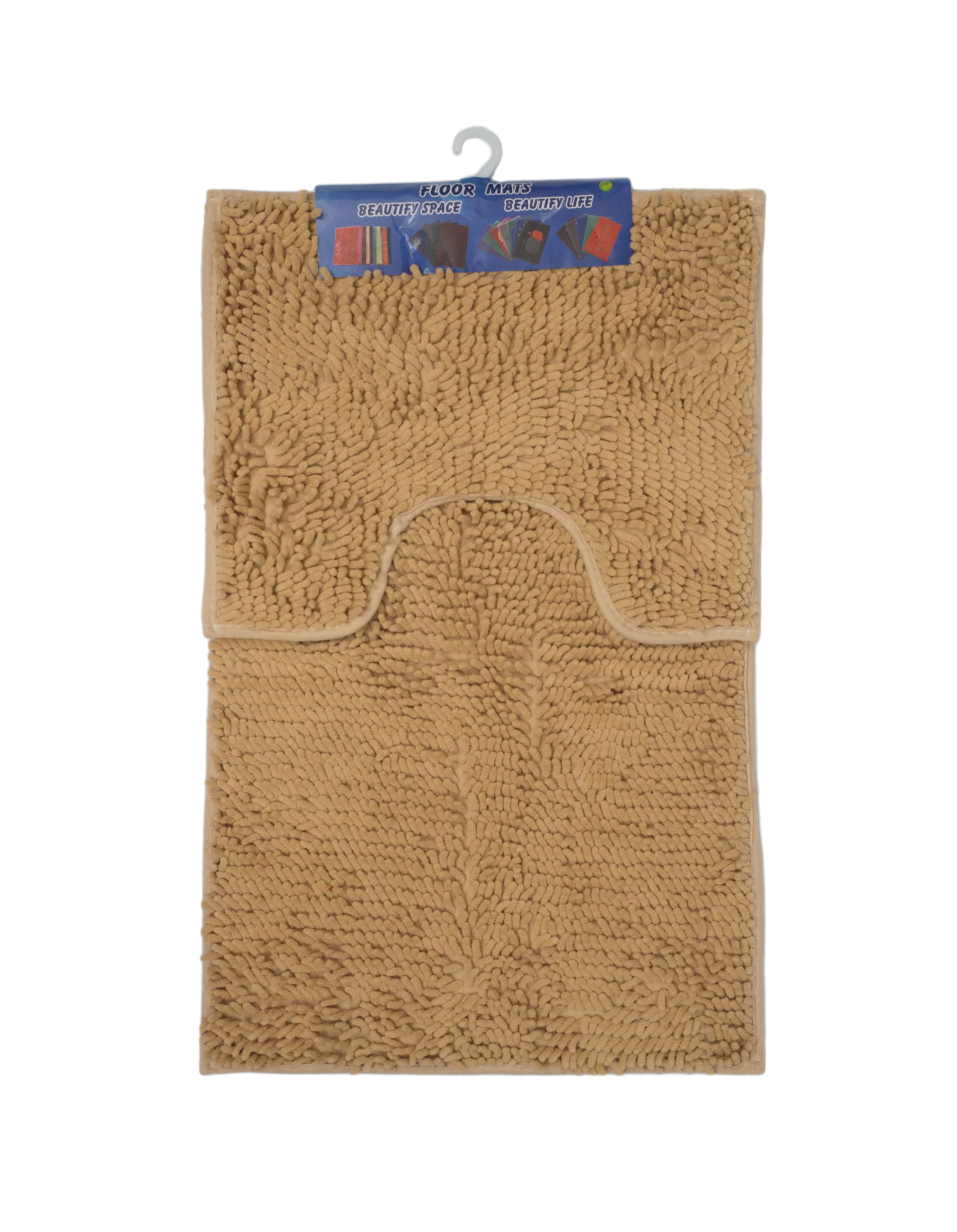 Набор ковриков Kornel в ванную комнату 50х80/40х50 см 2 шт. Кремовый