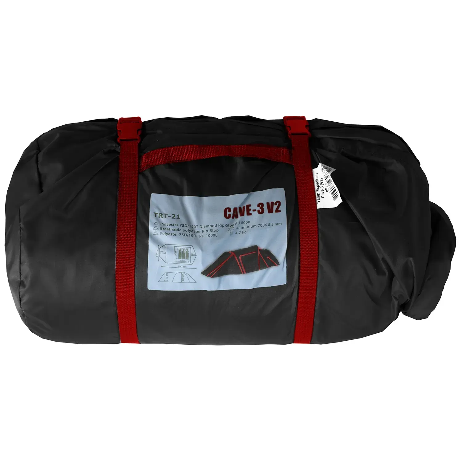 Намет туристичний Tramp Cave 3 v2 Сірий (TRT-021) - фото 8