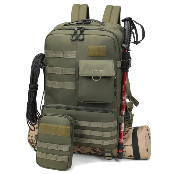 Рюкзак тактичний Tigernu T-B9007B 28 л 17'' Хакі - фото 2