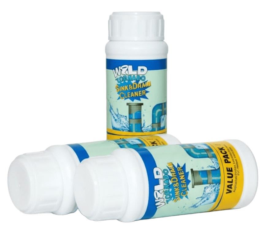 Набір з 3 засобів для чищення труб та усунення засорів Wild Tornado (2104618738)