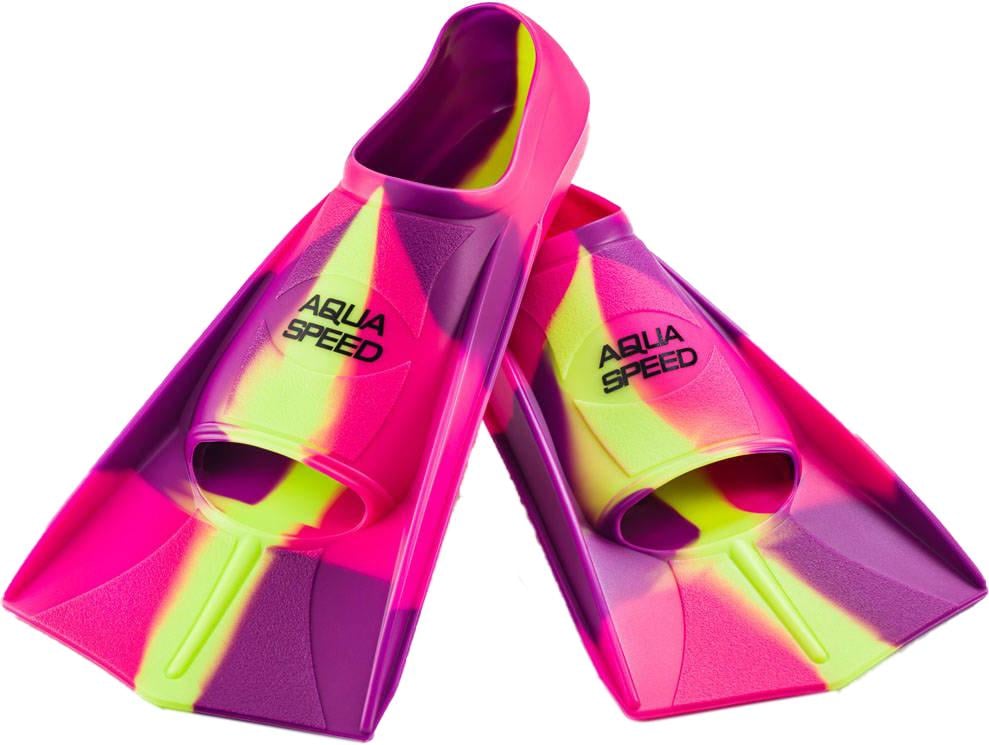 Ласти Aqua Speed ​​Training Fins 7932 137-93 р. 35-36 Рожевий/Фіолетовий/Жовтий (5908217679321) - фото 1