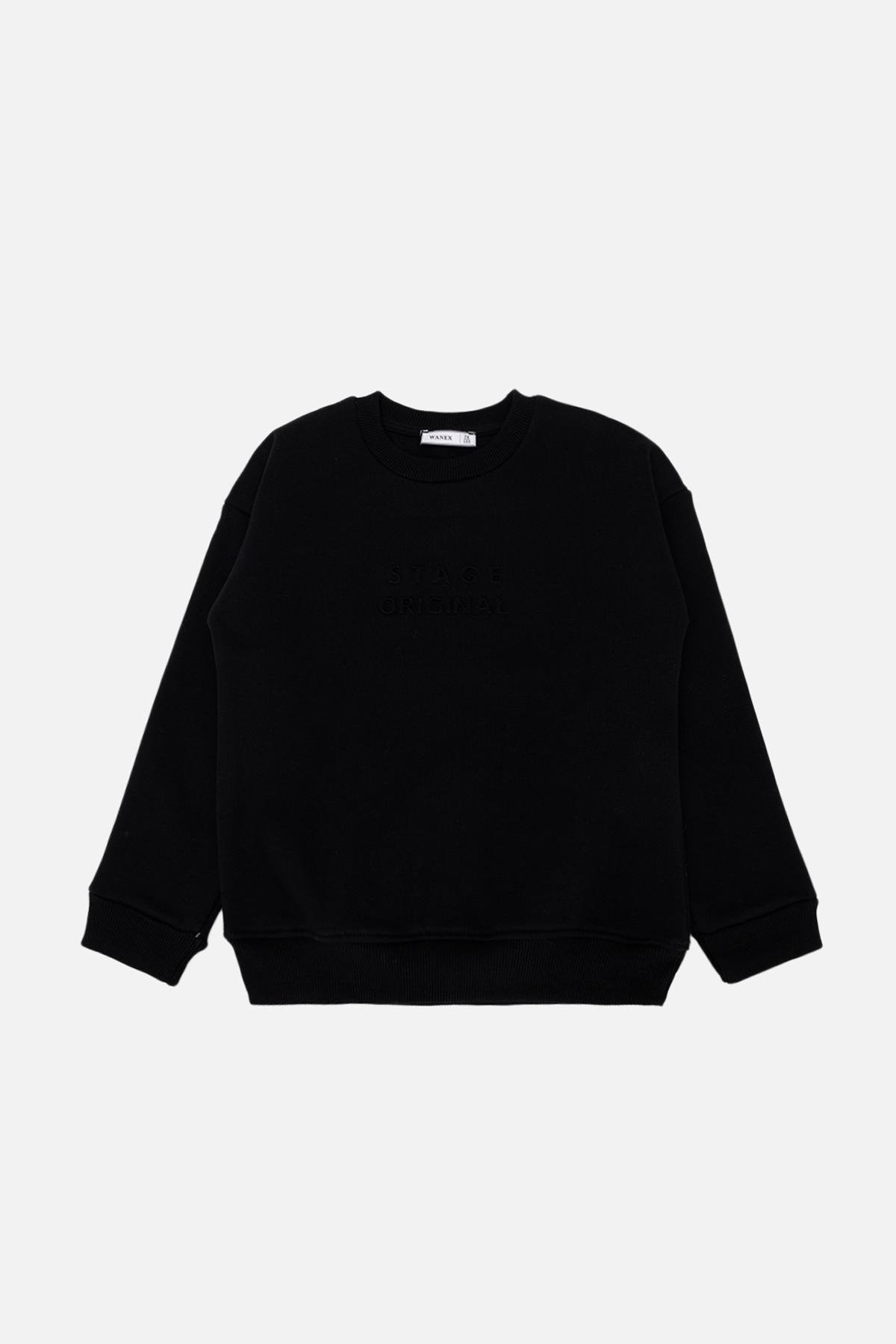 Свитшот для мальчика ЦБ-00252756 122 см Черный (28575841)