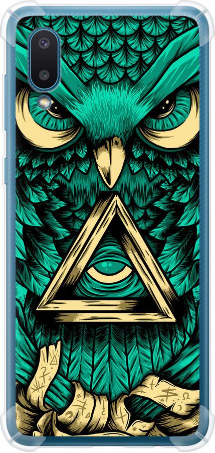 Чехол на Samsung Galaxy A02 A022G Сова Арт-тату (3971sp-2260-42517)