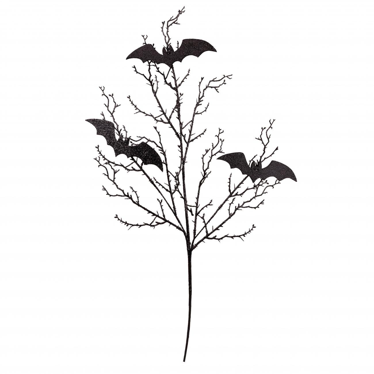 Ветка декоративная YES! Fun Night глитер 94 см Черный (0974310)