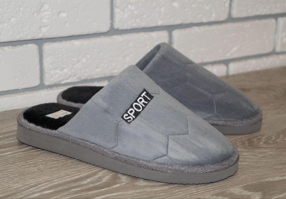 Тапочки комнатные Deshman р. 40/41 26 см Серый (30672-4041)