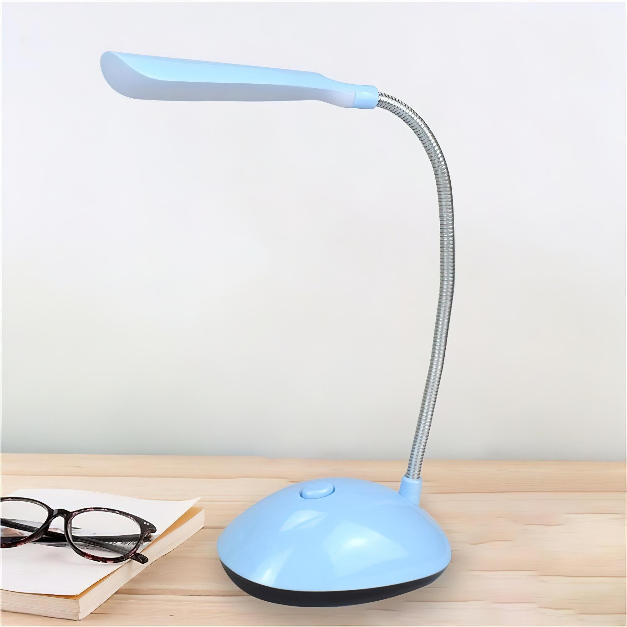 Лампа настольная светодиодная Desk Light X-7188 на батарейках 3хААА Голубой (1010068-LightBlue) - фото 8