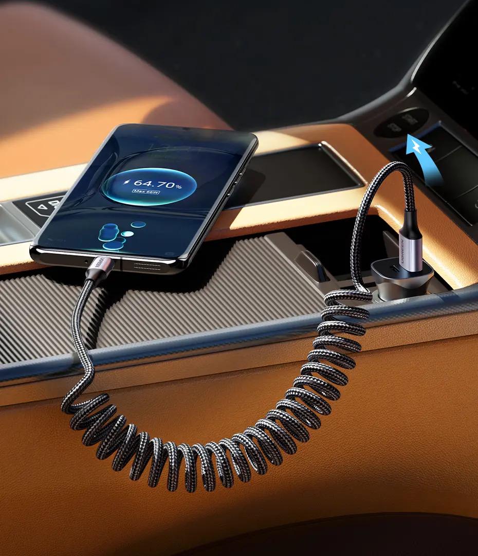 Кабель UGREEN US554 6A 100W USB-C to USB-C Чорний (90790) - фото 11