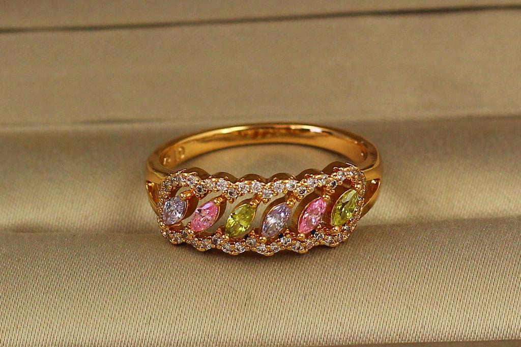 Кольцо Xuping Jewelry Сияние эмоций р. 18 Золотистый (31732495)
