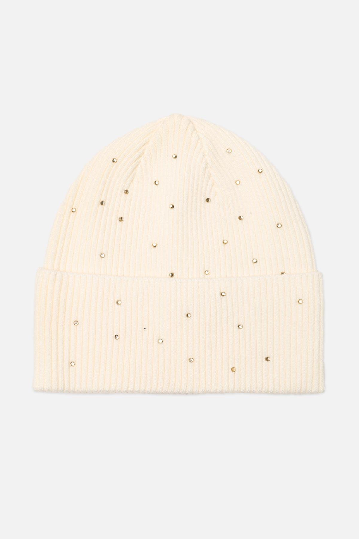 Шапка для девочки 54-56 см Молочный (ЦБ-00271743) Шапка для девочки 54-56 см Молочный (ЦБ-00271743)