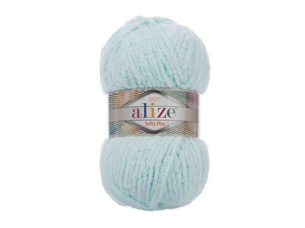Пряжа Alize Softy Plus 100% микрополиэстер 100 г 120 м 5 шт. цвет 15 Водяная зелень (969556)