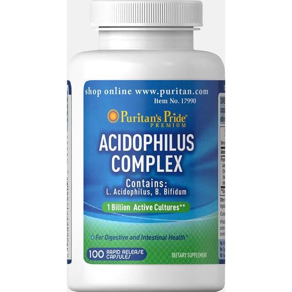 Пробиотик Puritan's Pride Probiotic Acidophilus Complex 100 Caps