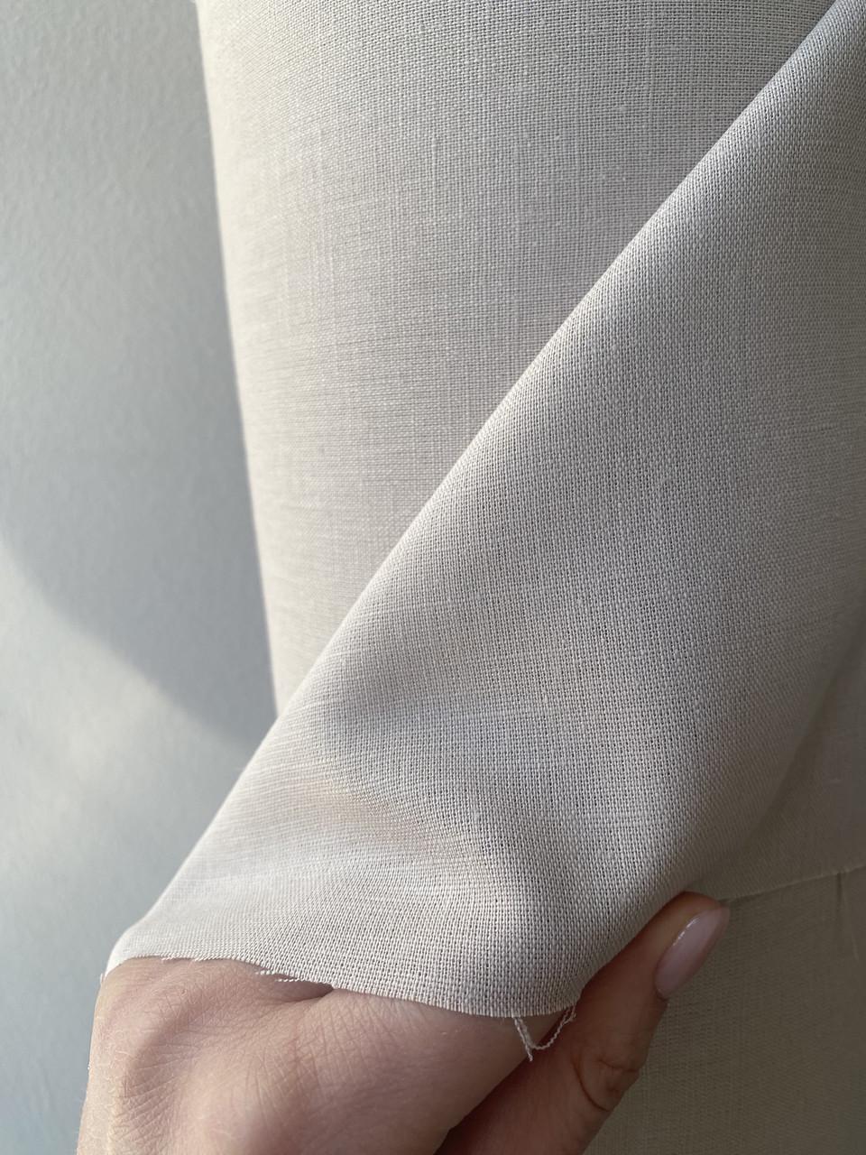 Ткань LINEN PLUS 50% льна и 50% хлопка 143 см 943/330 Бежевый - фото 5 Ткань LINEN PLUS 50% льна и 50% хлопка 143 см 943/330 Бежевый - фото 5