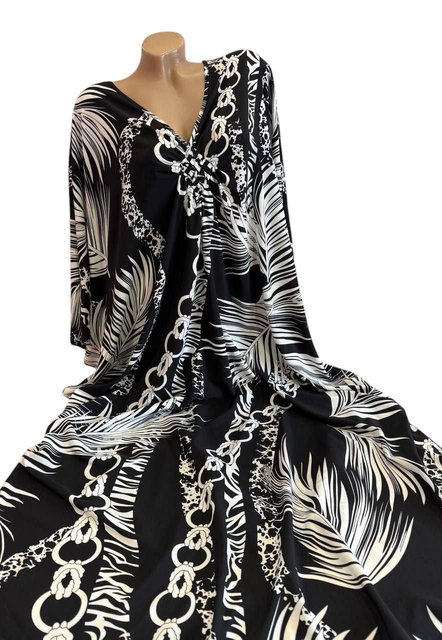 Туника женская летняя длинная оверсайз Черный (2611212192) Туника женская летняя длинная оверсайз Черный (2611212192)