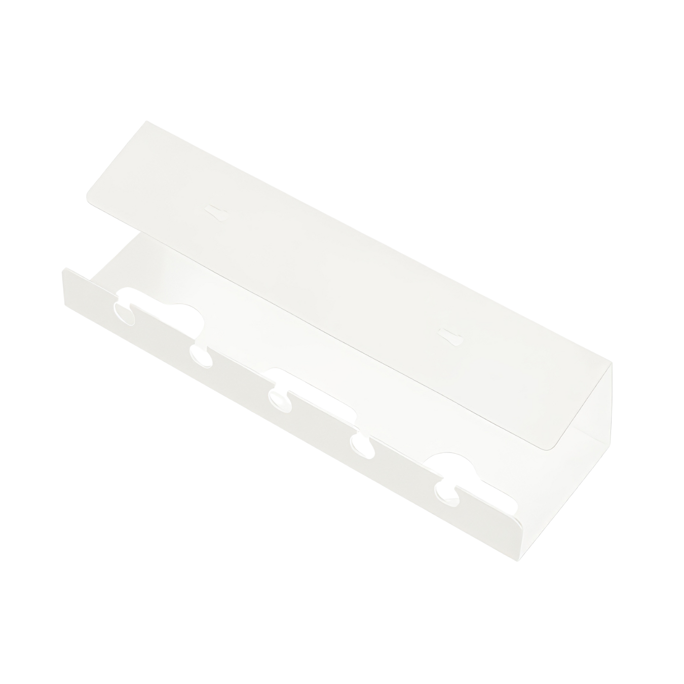 Органайзер для проводов зарядок и кабелей с креплением на клейкой ленте 41х12х10 см Белый