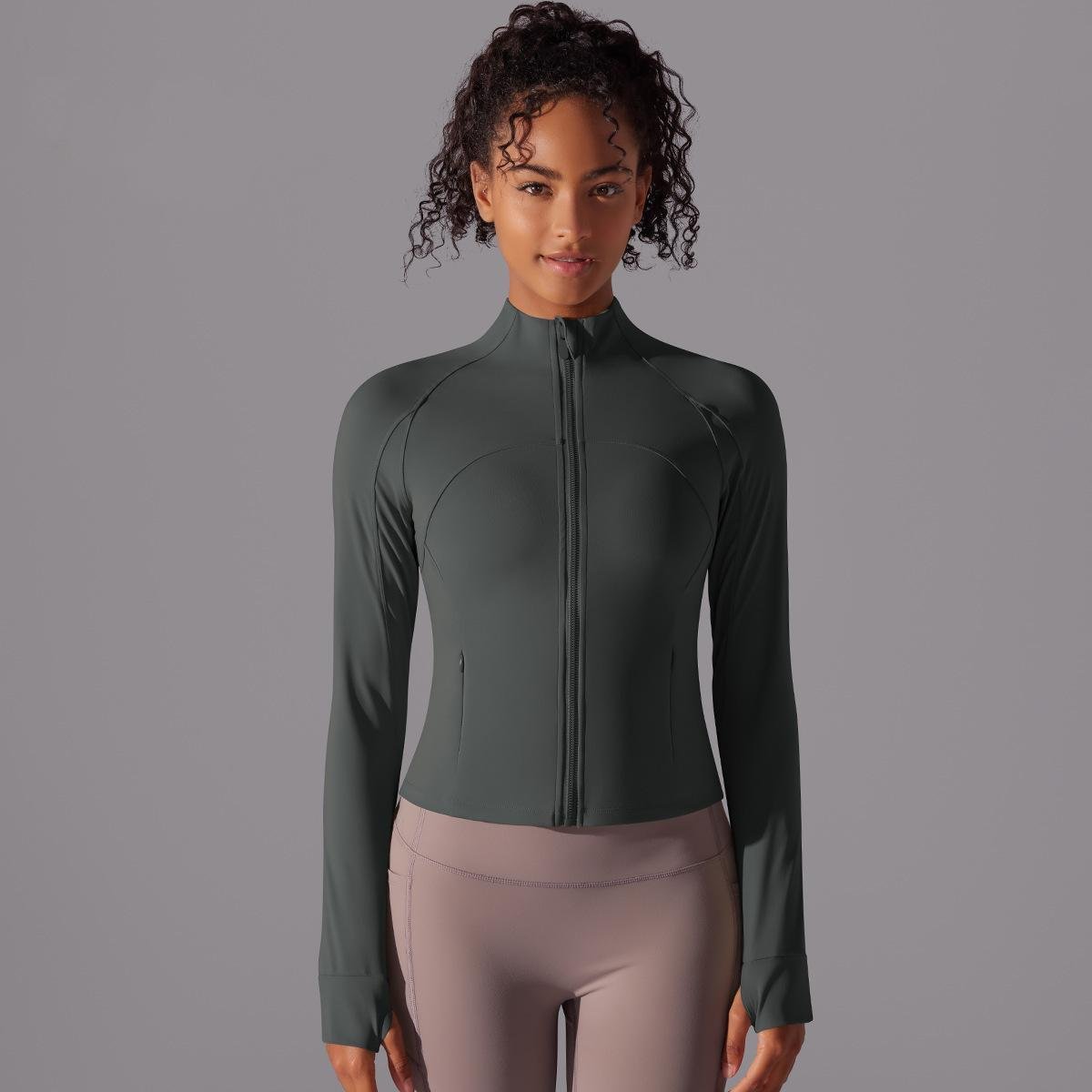 Кофта спортивная для фитнеса и йоги OSPORT M Серый (os-0009-1)