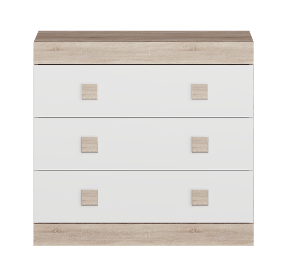 Комод комби Эверест Соната 1 80х38х75 см Венге темный/Белый (00106) - фото 2 Комод комби Эверест Соната 1 80х38х75 см Венге темный/Белый (00106) - фото 2