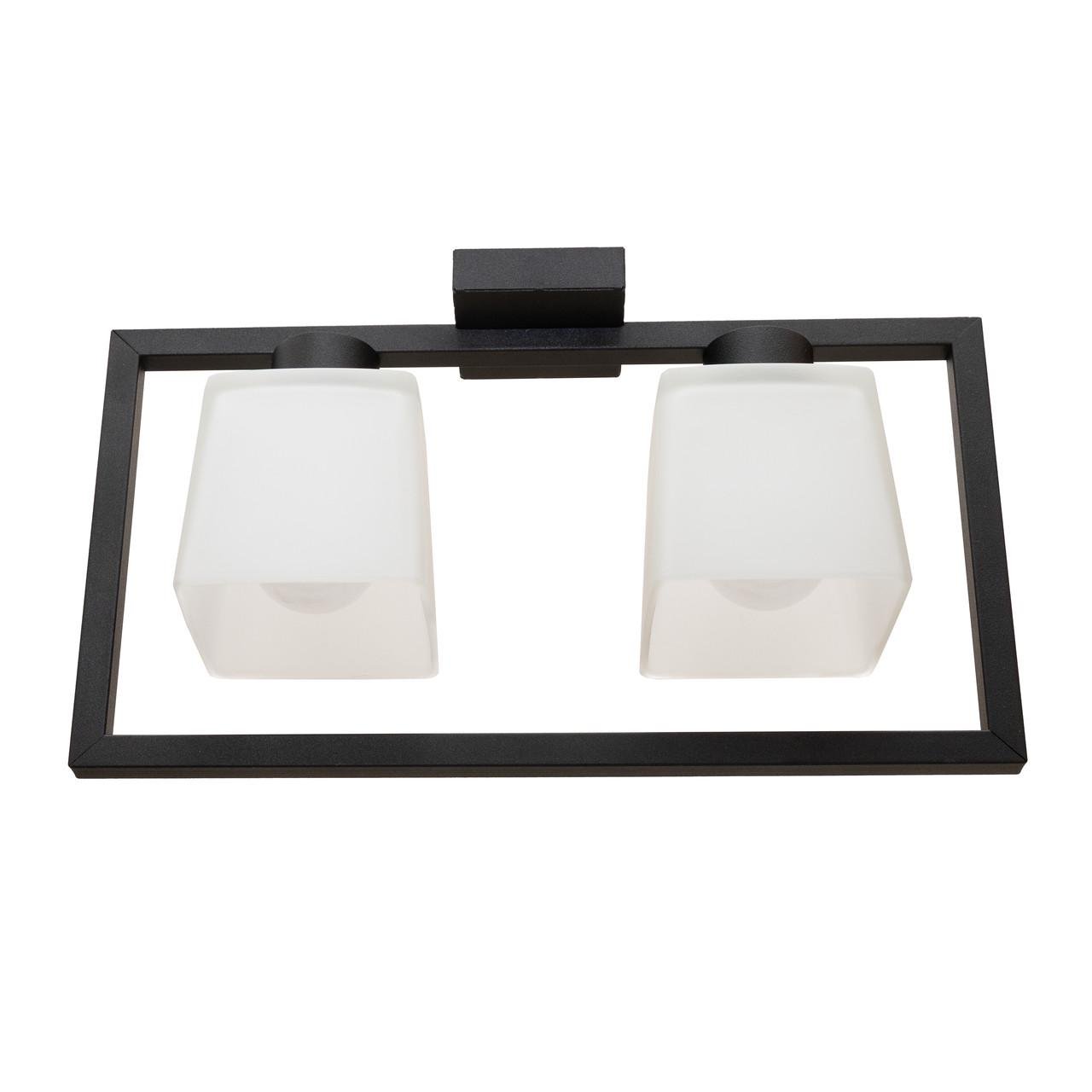 Люстра MSK ELECTRIC Boston со стеклянными плафонами под две лампы Е27 Черный (NL 400230-2 BK) Люстра MSK ELECTRIC Boston со стеклянными плафонами под две лампы Е27 Черный (NL 400230-2 BK)