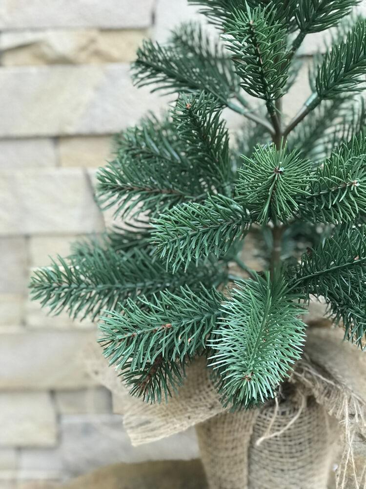 Ялинка лита Premium в мішковині 50 см Зелений (100/50/G) - фото 2