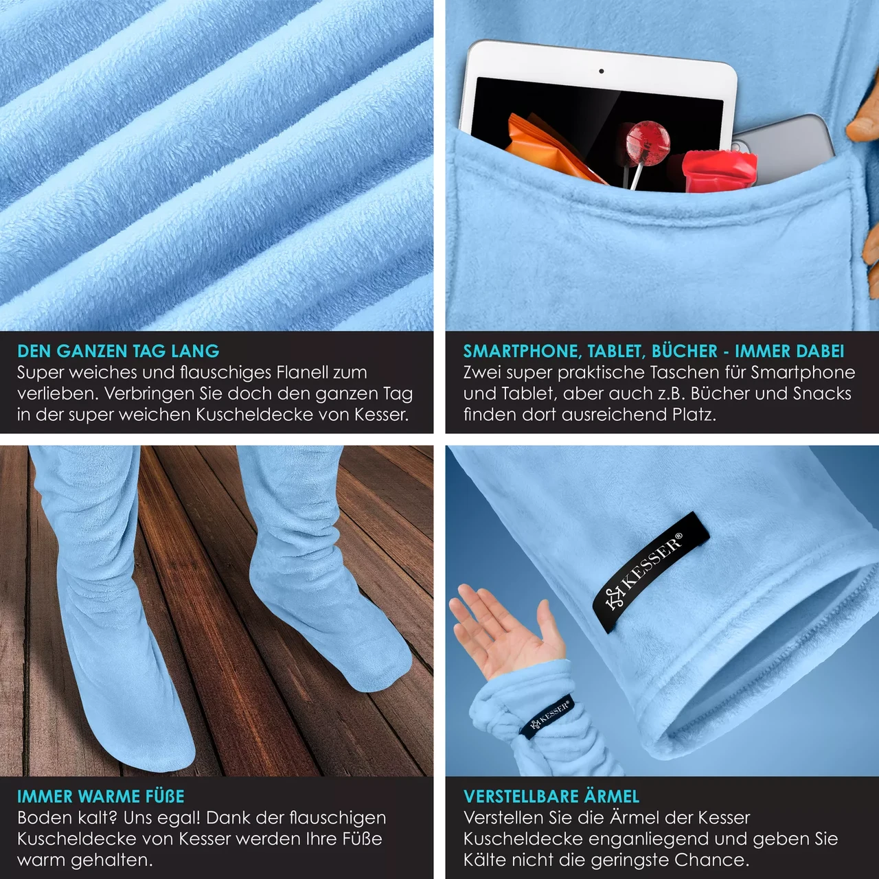 Ковдра-плед KESSER 200x140 см (225262457139bl-200x140) - фото 6 Ковдра-плед KESSER 200x140 см (225262457139bl-200x140) - фото 6