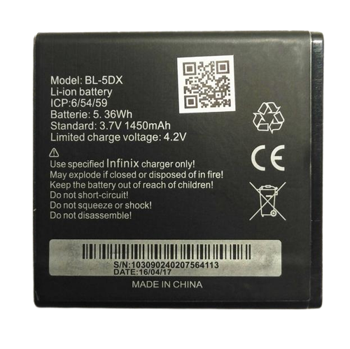 Аккумуляторная батарея для Infinix 5DX 1450 mAh (000021410)