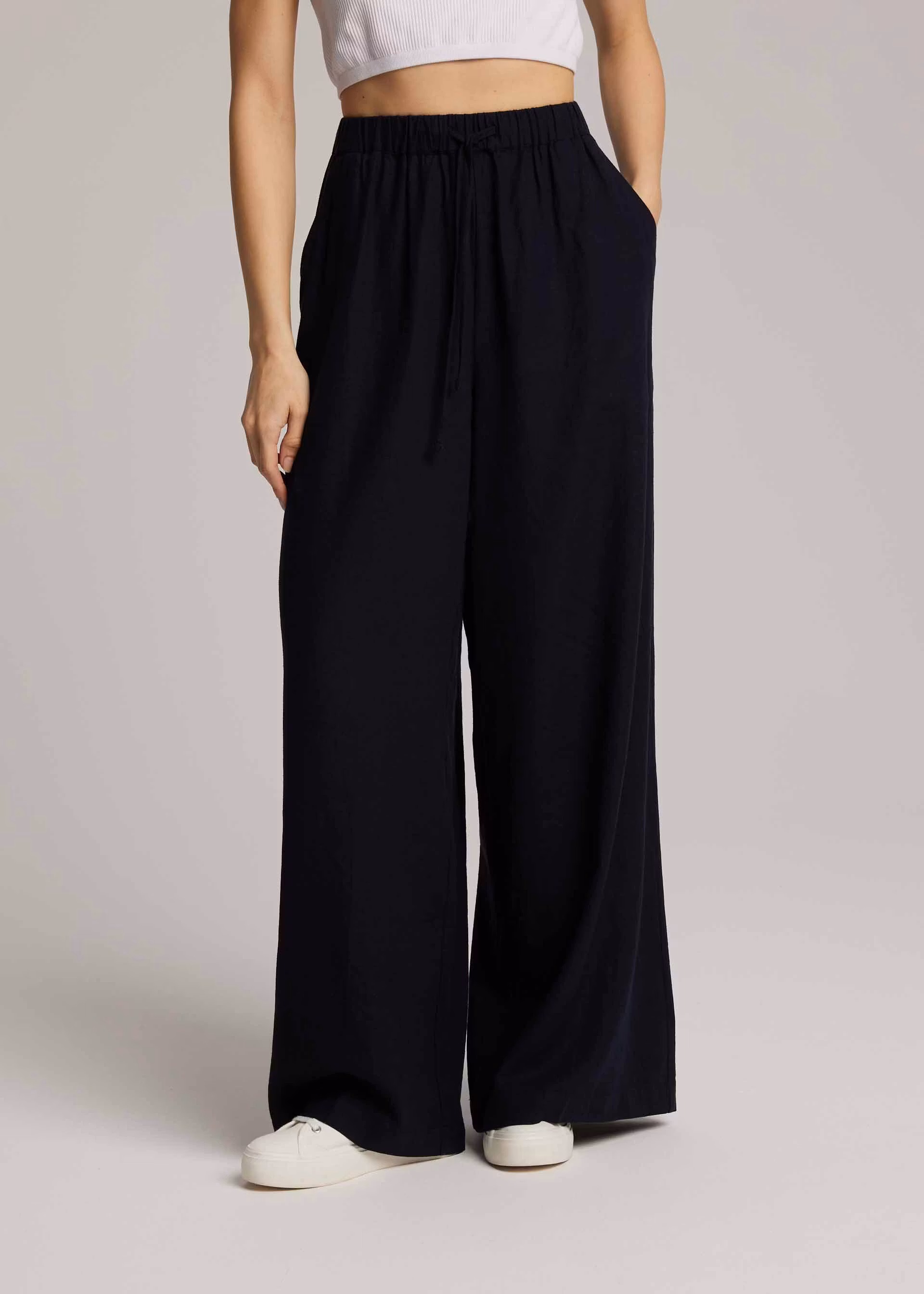 Брюки женские широкие Diverse TENNA р. 34 Синий (5905384144508)