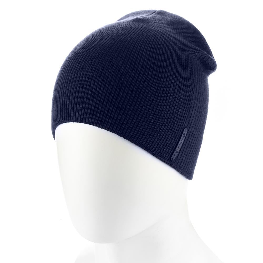 Шапка Atrics UH888 двойной тонкой вязки Темно-синий (164047)