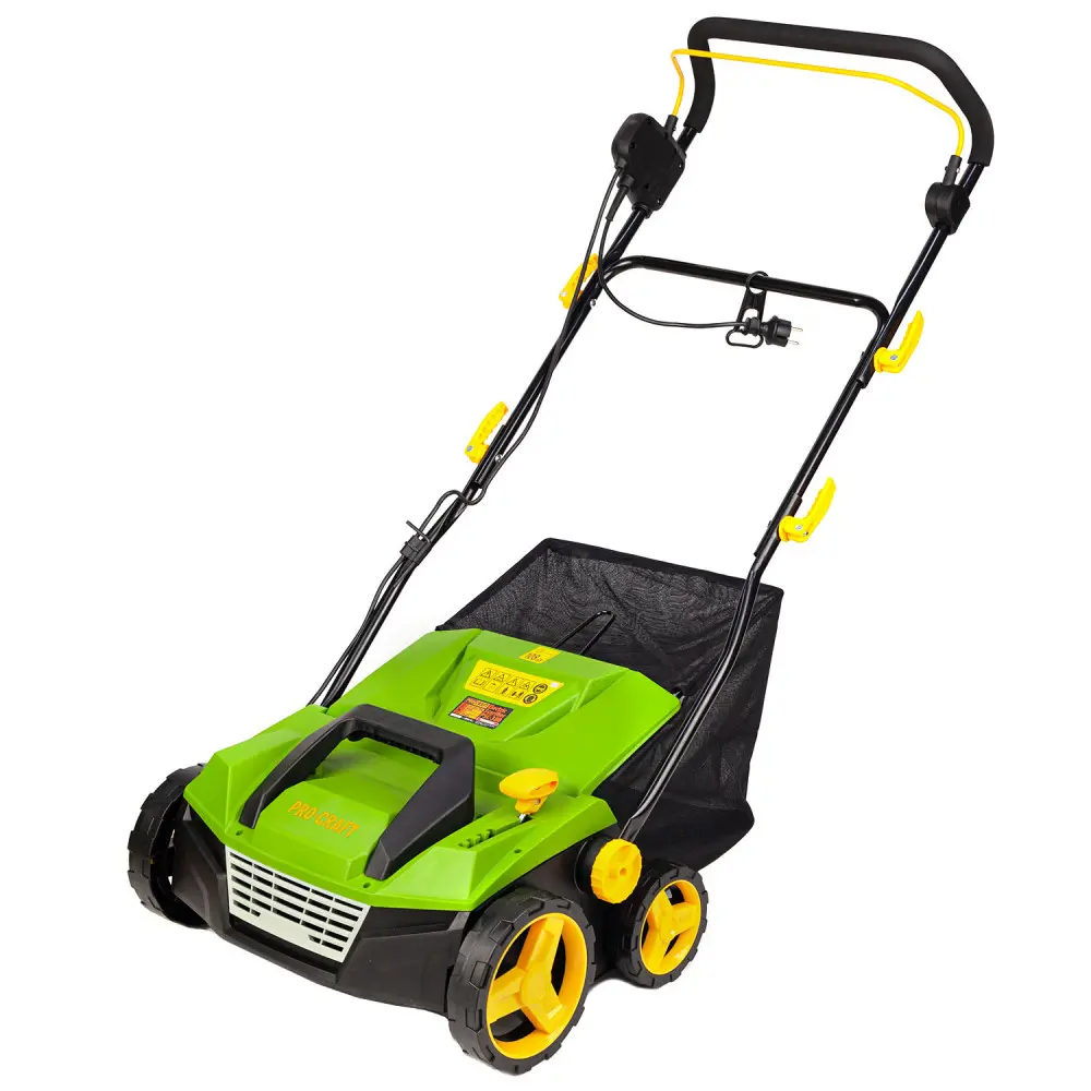 Скарифікатор-аератор електричний Procraft PSC380, 1800 Вт травозбірник 45 л 2 насадки