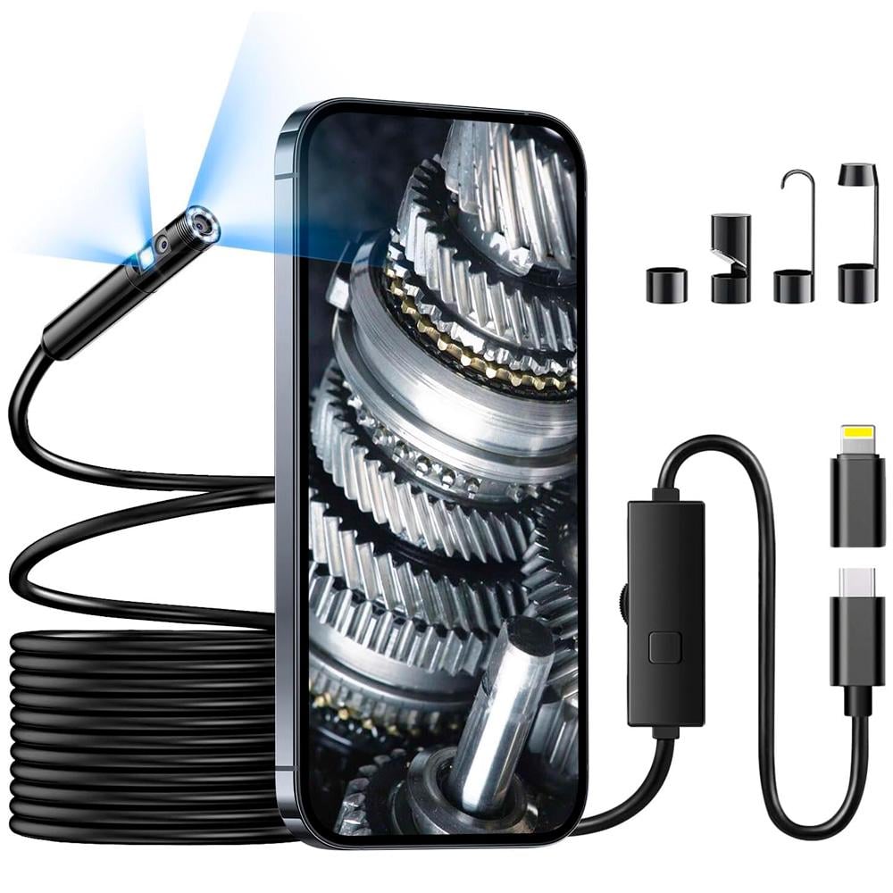 Эндоскоп LOSSO W400-D с двумя камерами для телефона 5 м (528601854)