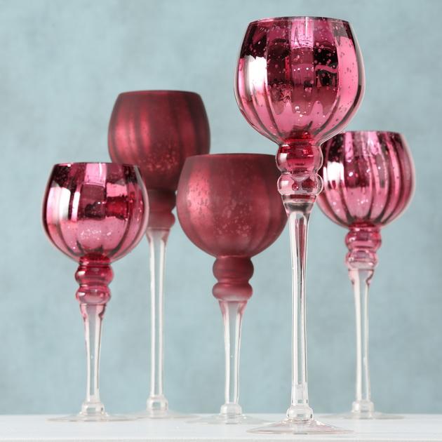 Набір 3-х свічників у вигляді келиха скло марсала h30-40см Гранд Презент 1015755 - фото 3 Набір 3-х свічників у вигляді келиха скло марсала h30-40см Гранд Презент 1015755 - фото 3