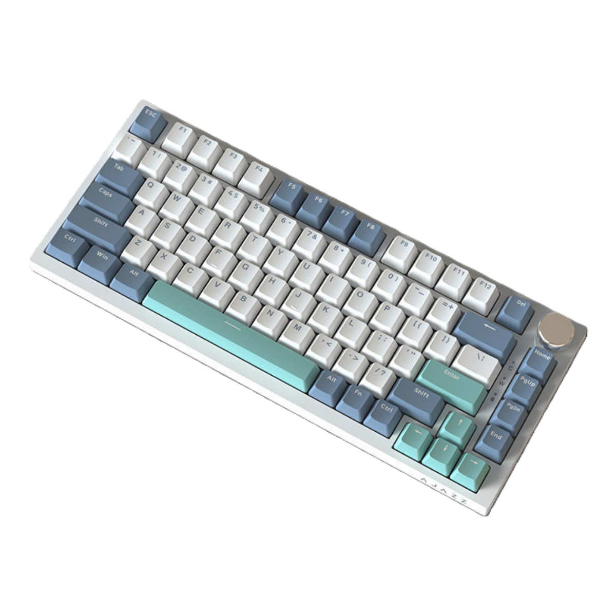 Клавиатура игровая механическая AJAZZ AK75 PRO 2,4G/Bluetooth/Кабель/Hot-Swap Green/White/Blue